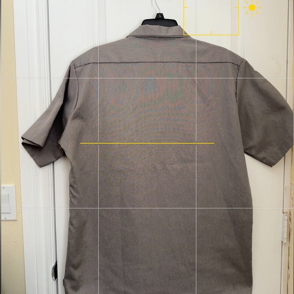 DICKIES MENS WORK SHIRT. GREAT USED CONDITION. SHORT SLEEVE. TRADITIONAL FIT - Picture 8 of 11